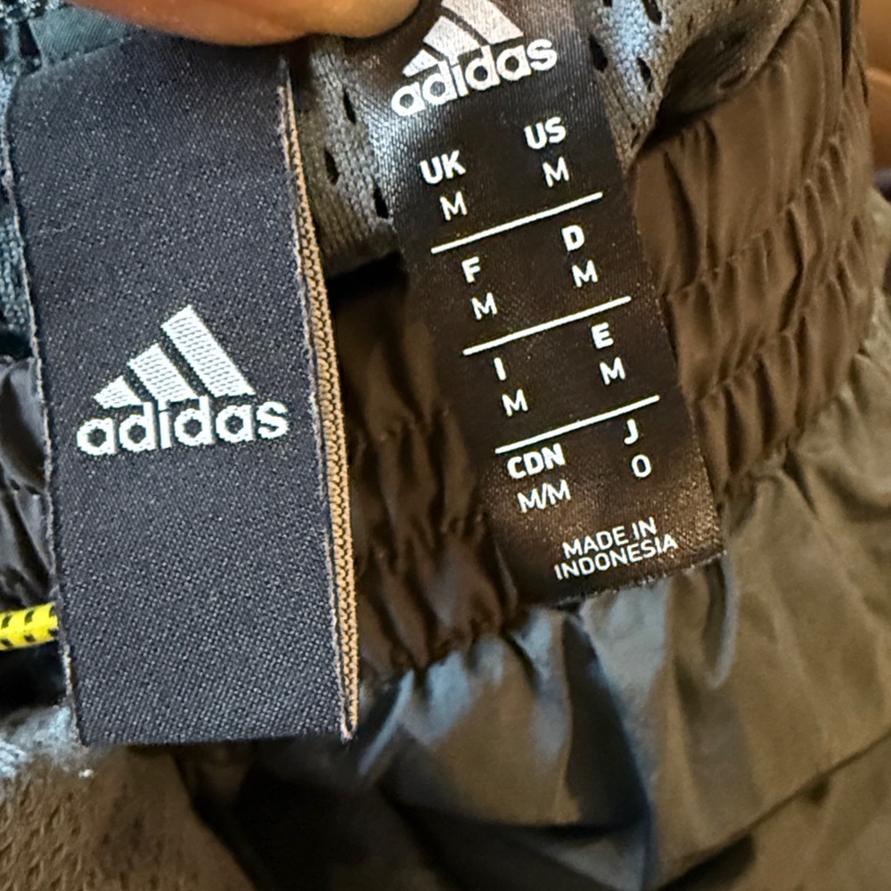 Adidas Street Shape Urban Logo Nylon M Woven Grey Blue Track Pants GM6509 - Picture 3 of 6